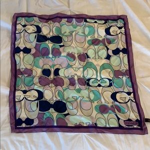 Coach silk scarf